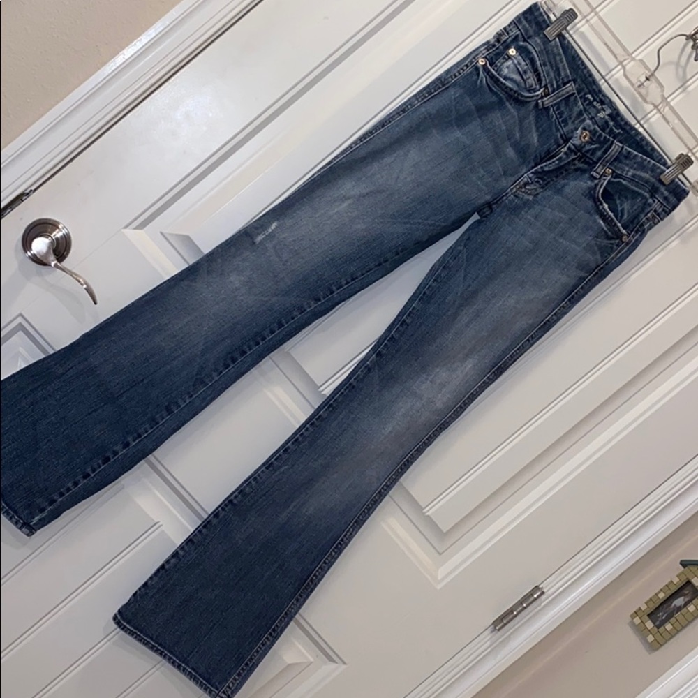 For All Mankind distressed jeans. Size 25.